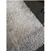Image 2 : 5 foot by 7 foot white shag rug