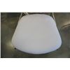 Image 8 : ROUND GLASSTOP METAL BASE DINING TABLE WITH 4 CHAIRS