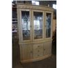 Image 1 : 2 PIECE CHINA CABINET - 58 INCHES WIDE X 19 DEEP X 82 TALL