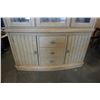 Image 3 : 2 PIECE CHINA CABINET - 58 INCHES WIDE X 19 DEEP X 82 TALL