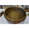 Image 3 : WOVEN BASKET, DECORATIVE STONE BLADE WEAPON AND GLASS ART