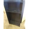 Image 2 : 6 FOOT BLACK BOOKSHELF - 31.5 INCHES WIDE X 11 DEEP