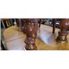 Image 2 : Pair of vintage Wooden base table lamps