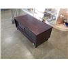 Image 2 : SLIDING GLASS DOOR ENTERTAINMENT STAND - 47 INCHES WIDE X 23 DEEP X 20 TALL