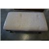 Image 2 : QUEEN ANNE STYLE STOOL AND SMALL OTTOMAN