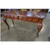 Image 2 : MODERN INLAID 2 DRAWER SOFA TABLE - 50 inches wide x 18 deep x 27.5 tall