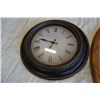 Image 2 : OAK FRAMED OVAL MIRROR AND CLOCK