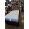 Image 8 : Single size modern storage bed frame with single size mattress and topper