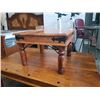 Image 2 : RUSTIC WOOD AND METAL ACCENT 2 PIECE COFFEE AND ENDTABLE SET - COFFEE 53 INCHES X 35.5 X 16 TALL