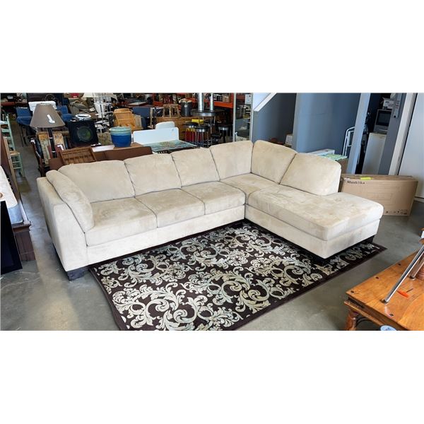 BEIGE SECTIONAL SOFA