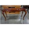 Image 2 : Cherry wood sofa table - 4 foot wide x 16 deep x 26 tall