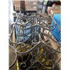 Image 2 : Decorative metal wine rack and crate of decorative metal candle holders