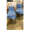 Image 1 : PAIR OF METAL BASE STOOLS