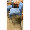 Image 2 : PAIR OF METAL BASE STOOLS