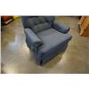 Image 2 : BLUE BARCALOUNGER ROCKING RECLINING ARMCHAIR