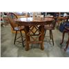 Image 2 : DINING TABLE WITH 2 STOOLS