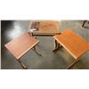 Image 2 : 3 PIECE TEAK NESTING ENDTABLE SET