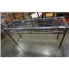 Image 1 : METAL GLASSTOP SOFA TABLE - 54 INCHES WIDE X 16 DEEP X 29 TALL