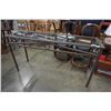 Image 2 : METAL GLASSTOP SOFA TABLE - 54 INCHES WIDE X 16 DEEP X 29 TALL