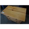 Image 3 : Pine 3 drawer nightstand - 27.5 inches wide X 17.5 deep X 26 tall