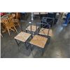 Image 1 : 4 WOVEN SEAT CHAIRS