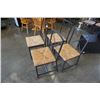 Image 2 : 4 WOVEN SEAT CHAIRS