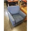 Image 1 : BLUE SWIVEL ARMCHAIR