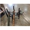 Image 2 : Vintage hobby horse with antique carved end table base and carved cane