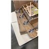 Image 2 : LOT OF ZIPPER BAGS, COAT HANGER, SMALL ART STANDS