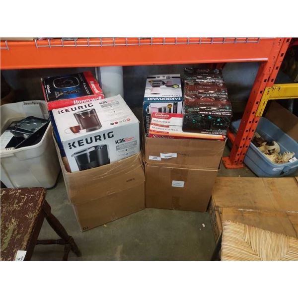 2 BOXES OF STORE RETURN APPLIANCES