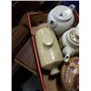 Image 2 : Tray of pottery teapots and more