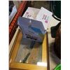 Image 4 : Wicker vanity mirror, wicker baskets German bowl and pictures