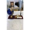 Image 1 : GLOBE CLOCK PEN HOLDER STAND
