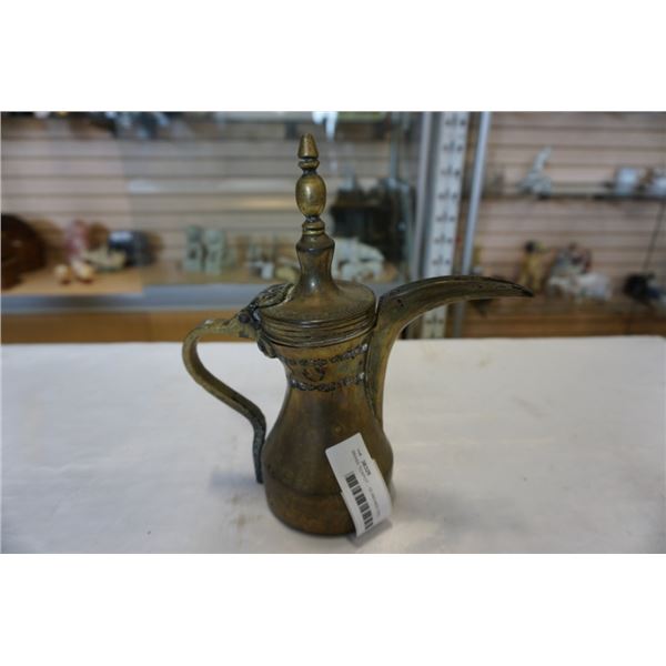 BRASS TEAPOT - 10 INCHES TALL