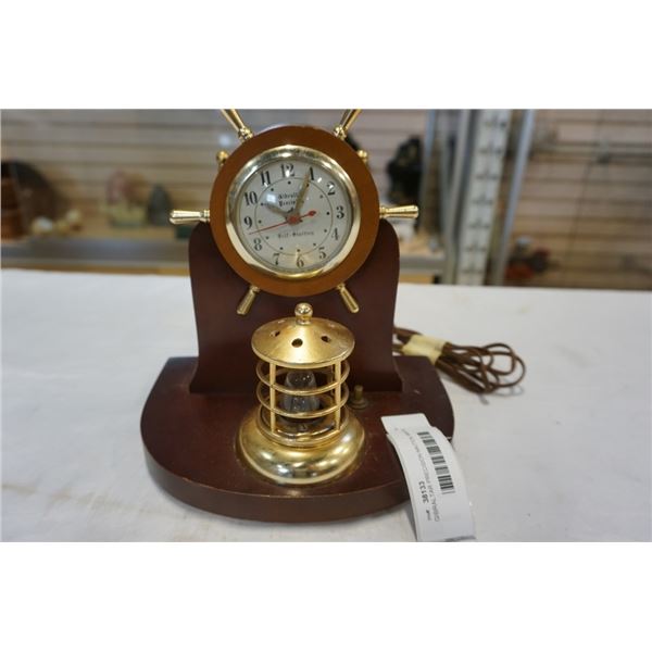 GIBRALTAR PRECISION NAUTICAL MANTEL CLOCK LAMP