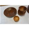 Image 2 : LOT OF WOOD BOWLS, ELEPHANTS, SALAD UTENSILS