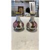 Image 1 : TWO 4 INCH TALL CLOISONNE VASES