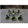 Image 1 : Set of 8 German Crystal etched cups