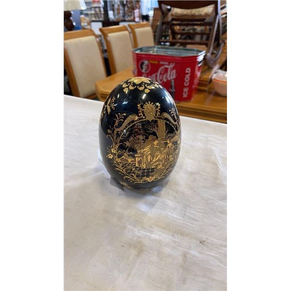 LIMOGES HAND PAINTED EGG 6 INCHES TALL