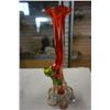 Image 2 : 3 PIECES OF ART GLASS AND CERAMIC TEA SET