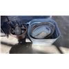 Image 1 : LOT OF GALVANIZED AND METAL TUBS, TIKI TORCHES