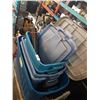 Image 2 : LOT OF LARGE TOTES WITH LIDS AND TOTES