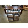 Image 1 : ROLLING DROPLEAF CART WITH WICKER DRAWERS
