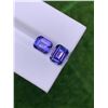 Image 1 : Natural Emerald Cut Tanzanite Pair 3.58 Carats - VVS