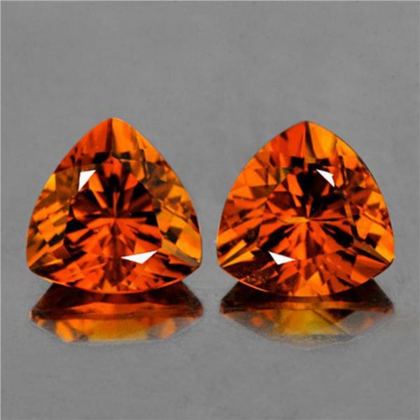 Natural MADEIRA ORANGE CITRINE PAIR - FL