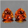 Image 1 : Natural MADEIRA ORANGE CITRINE PAIR - FL