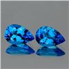 Image 1 : Natural Swiss Blue Topaz Pair{Flawless-VVS1}