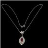 Image 3 : Natural Marquise Red Ruby 10x5 MM Pendant