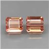 Image 1 : Natural Padparadscha Tourmaline Pair - Untreated