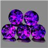 Image 1 : Natural Purple Amethyst 5 Pcs[Flawless-VVS]